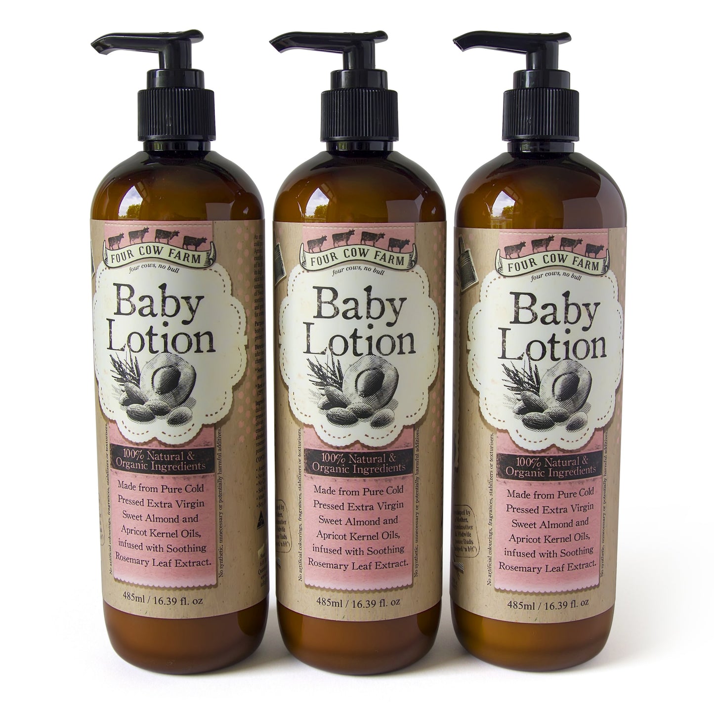 Baby Lotion - 485ml - 3 Packs - Moisturizer