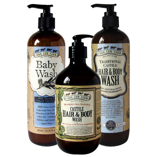 100% Pure Castile Wash Trio